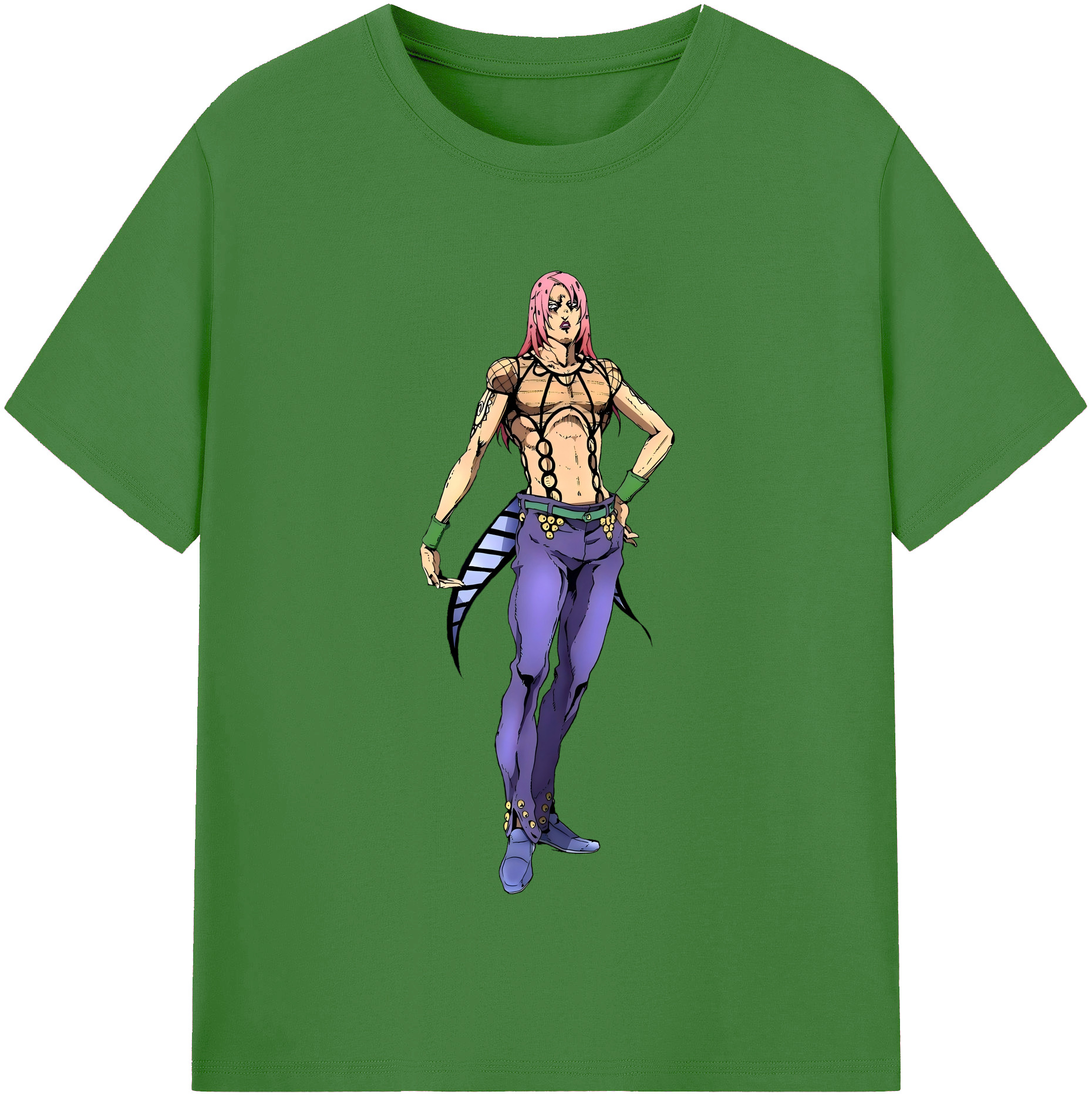 （画像用） ジョジョの奇妙な冒険 ビネガー?ドッピオ JoJo's Bizarre Adventure Vinegar Doppio レディースカジュアルプリントTシャツ（綿100％）